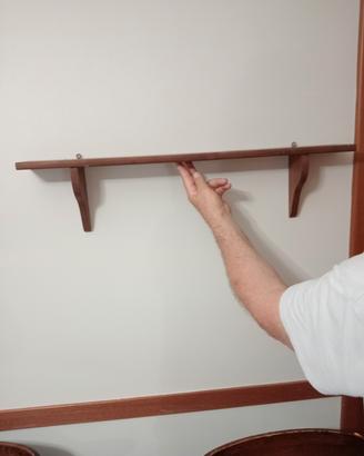 Mensola in legno massello 80×10
