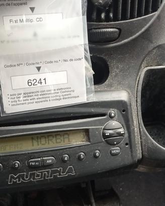 D autoradio CD originale multipla con codice