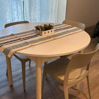 Tavolo legno rotondo bianco