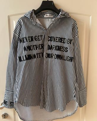 Camicia a righe oversize con cappuccio Jimin BTS
