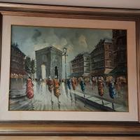 QUADRO  GRANDE OLIO SU TELA