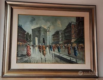 QUADRO  GRANDE OLIO SU TELA