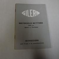 LIBRETTO DI USO E MANUTENZIONE GILERA NETTUNO 250