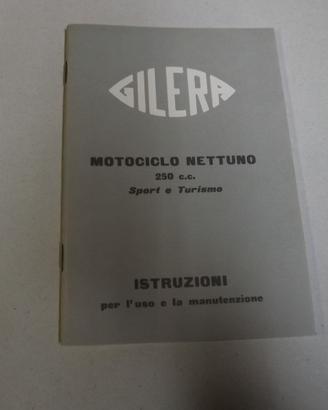 LIBRETTO DI USO E MANUTENZIONE GILERA NETTUNO 250