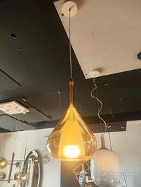 Lampadario a sospensione Lila Fabas Luce - Vetro b