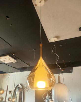 Lampadario a sospensione Lila Fabas Luce - Vetro b