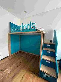 Letto a soppalco DearKids per ragazzo