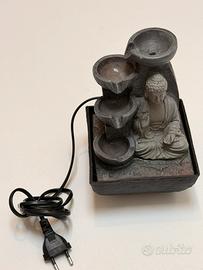 Fontana da interno Zen con statua di Buddha