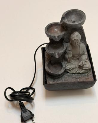 Fontana da interno Zen con statua di Buddha