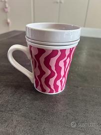 Tazza tisana con fantadia zebra rosa