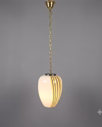 Lampadario a Sospensione Vintage in Vetro Murano