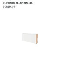 10 battiscopa MDF bianco 