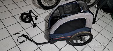 carrello cani per bici