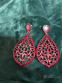Orecchino grandi con strass