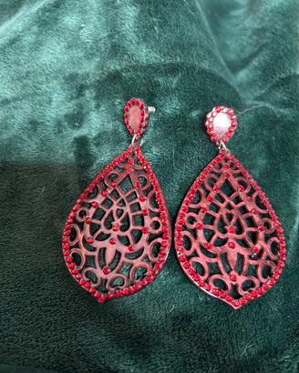 Orecchino grandi con strass