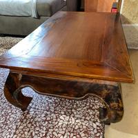 tavolino basso stile etnico in legno