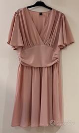 Vestito rosa cipria Tg L