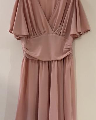 Vestito rosa cipria Tg L