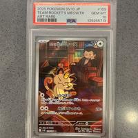 Pokemon meowth sv10 psa10