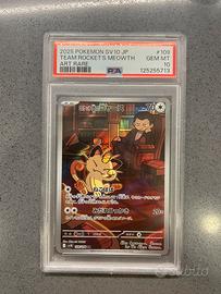 Pokemon meowth sv10 psa10