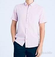 Camicia uomo tg M  L maniche corte rosa chiaro