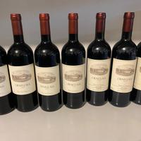 Vino Ornellaia 7 bottiglie annate varie e astuccio