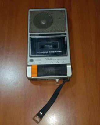 REGISTRATORE MUSICASSETTA PORTATILE VINTAGE ANNI70