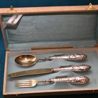 Set posate in argento 800