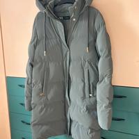 Piumino Zara donna verde salvia