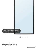 Specchio Ikea NISSEDAL Nero