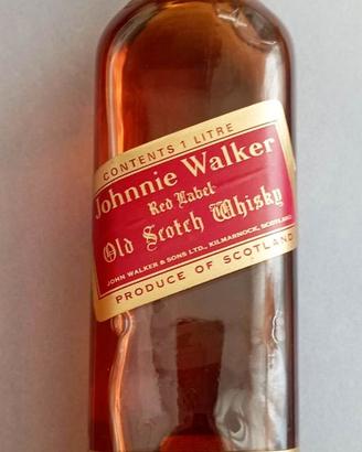 Bottiglia JOHNNIE WALKER RED LABEL Duty Free