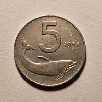 Moneta da 5 Lire del 1956