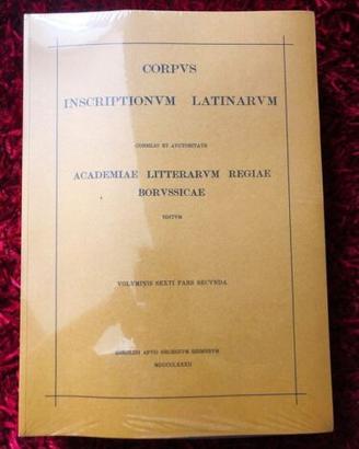 Corpus inscriptionum Latinarum. - Vol. VI Pars II