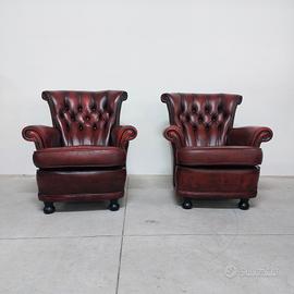 Poltrone chesterfield vintage... chester inglese 