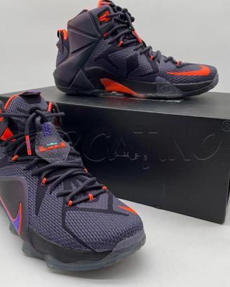 SCARPE UOMO NIKE LEBRON XII VIOLA/NERO CANG TRAMA