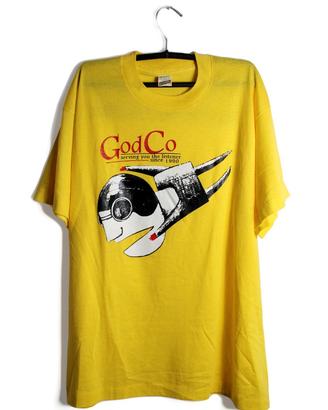 God Is My Co-Pilot (art punk NY) t-shirt vintage