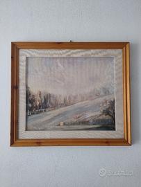 Quadro olio su tela paesaggio. 