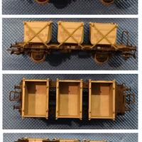 RIVAROSSI carro merce Trix H0 art.2406 2407