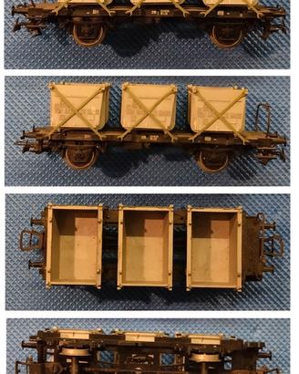 RIVAROSSI carro merce Trix H0 art.2406 2407