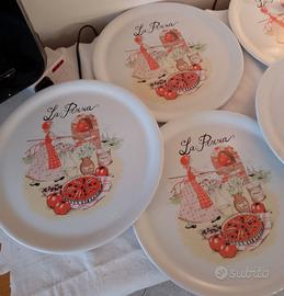 6 piatti per la pizza 