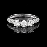 ANELLO DOMINUM TRILOGY ORO 18KT DIAMANTI 1.31 CT