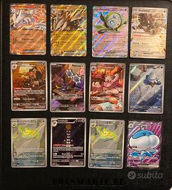 Lotto Pokemon Luce Nera Fuoco Bianco Alt Art Ita