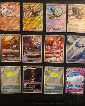 Lotto Pokemon Luce Nera Fuoco Bianco Alt Art Ita