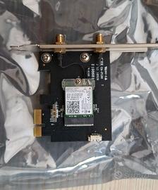 Scheda Wi-Fi Dual Band + Bluetooth PCIe
