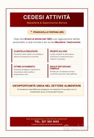 Vendes attività commerciale MACELLERIA GASTRONOMIA