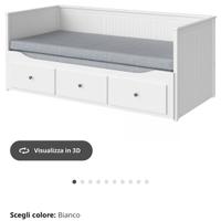 Letto ikea hemnes con tre cassettoni e doppio lett