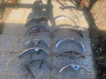 Parafanghi anteriori posteriori acciaio inox epoca