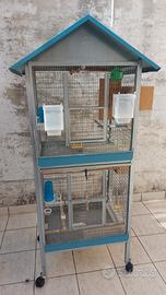 voliera Sandano modello Casetta 2 piani