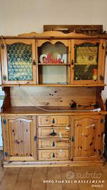 cristalliera in pino massello