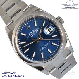 ROLEX Datejust 126200 blue dial Full Set 2019 TOP